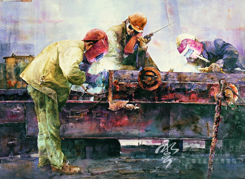 王辉林 《接点》 150*130cm 2004年